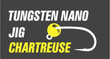 Volframa Džiggalva Tungsten Nano Jig #12 0.1g-1.4g Fluo Chartreuse