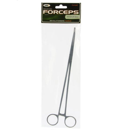 NGT 25cm knaibles āķu izņemšanai, ieliektas, 10" Stainless Steel Forceps