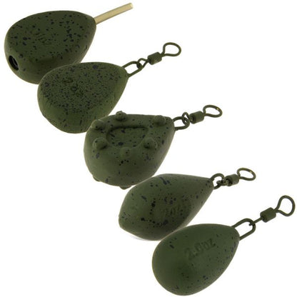 NGT 57gr svins karpu makšķerēšanas sistēmām ar mīksto pārklājumu, non toxic - 3 veidi