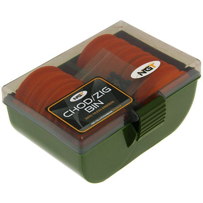 NGT Rig Box 950 - 10 EVA Large Chod / Zig Rig Winders, Chod un zig pavadu kaste