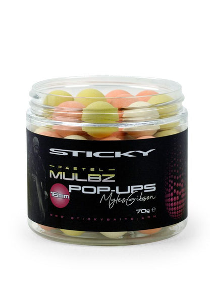 STICKY MULBZ PASTEL POP UPS, Pasteļkrāsu Plūškoka peldošās boilas jeb pop up - 12,14,16mm