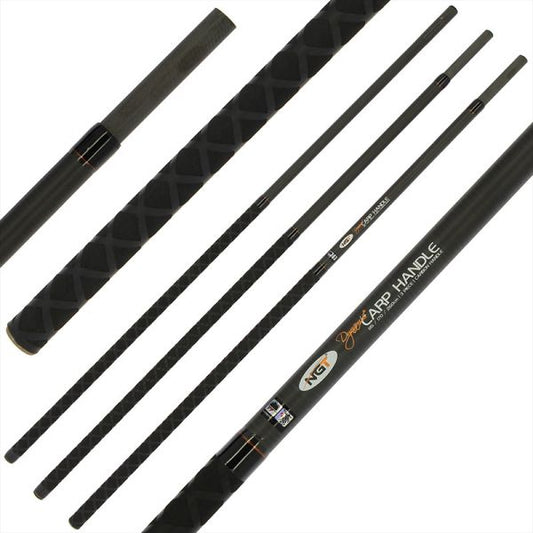 NGT 260cm 3-daļīgs karbona uztveramā tīkliņa kāts / Dynamic Carp Handle 3 piece