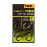 FOX Carp Hooks Stiff Rig beaked Micro Barbed
