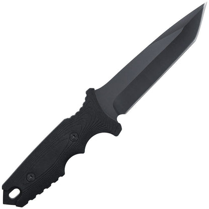 Anglo Arms Fixed Blade Knife 892, 10'' melns medību nazis ar gumijas rokturi