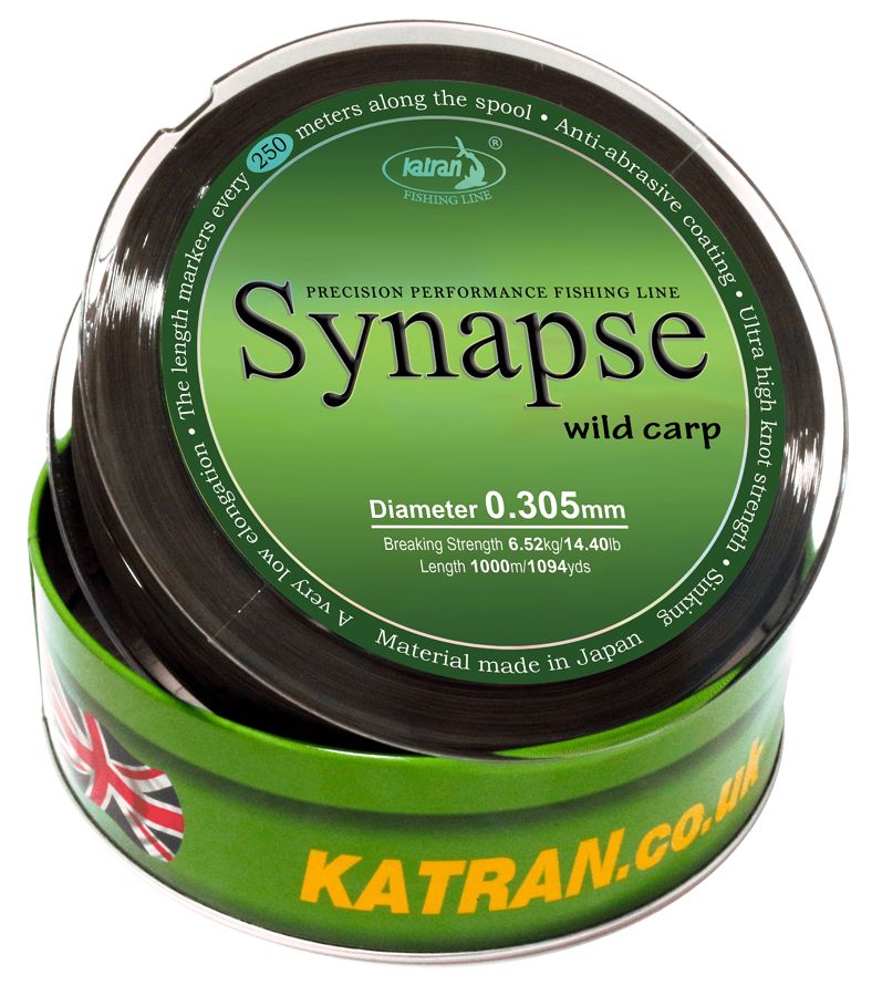 KATRAN Synapse Wild Carp monofīlā aukla Savvaļas karpām