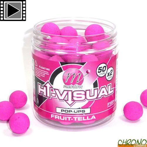 Mainline HI-VISUAL POP-UPS Pink Fruittella 12mm, 15mm, Spilgtie pop up Rozā augļu