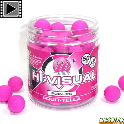 Mainline HI-VISUAL POP-UPS Pink Fruittella 12mm, 15mm, Spilgtie pop up Rozā augļu