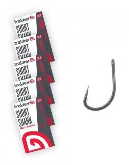 Āķi Trakker SHORT SHANK BARBED HOOKS