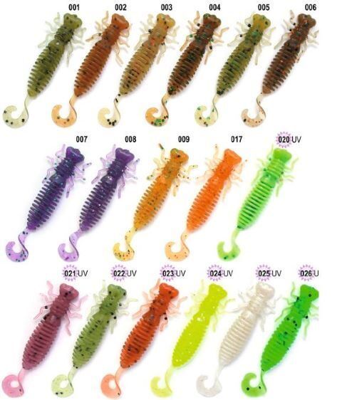 Silikona Mānekļi Fanatik Larva Lux, 2'', 5 cm