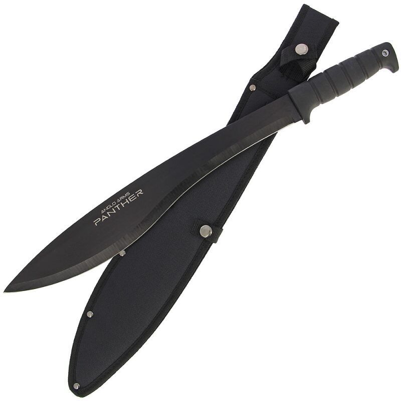 Anglo Arms Machete Panther - 22"/55cm, Kukri stila mačete ar gumijotu rokturi