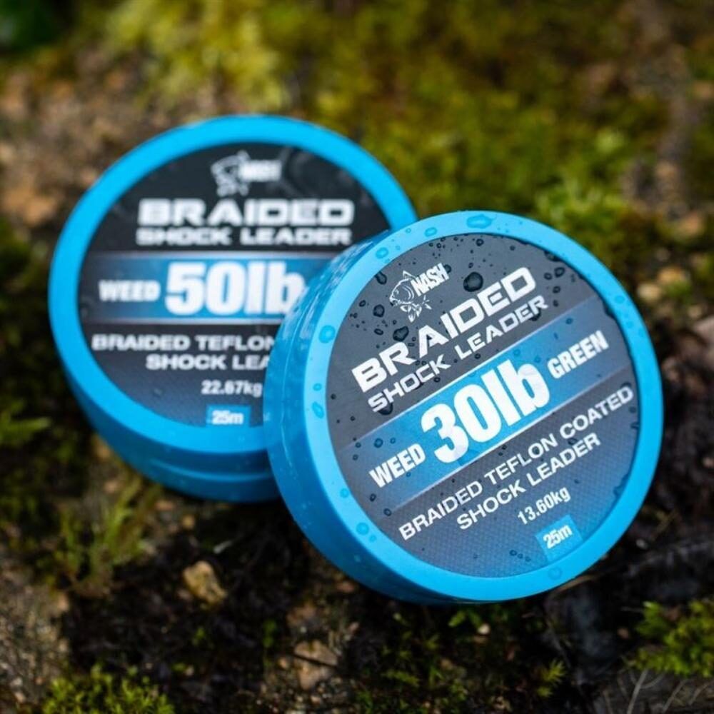 NASH Braided Shock Leader Weed GreeSH