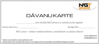 Dāvanu Karte Makšķerniekiem 5-500 EUR | NGT Latvia