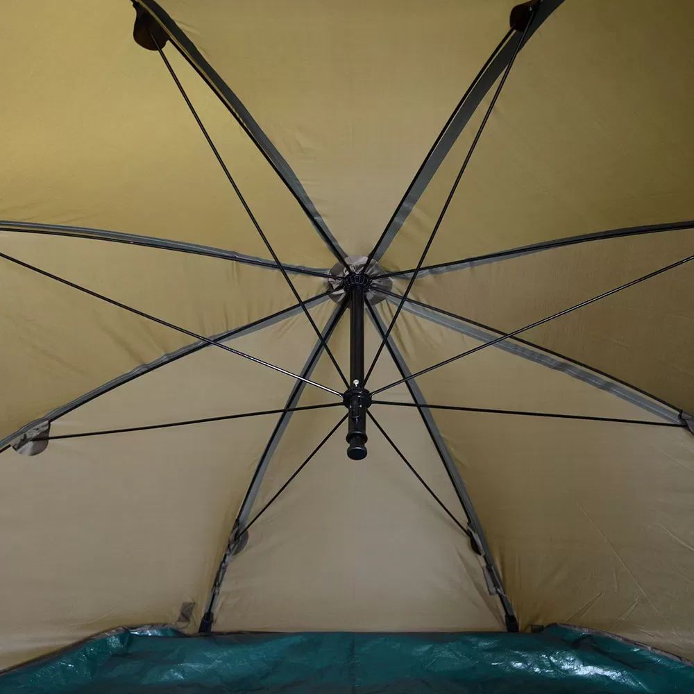 NGT XPR Shelter - Brolly system with Zip on Front, Lietussarga tipa telts ar rāvējslēdzēju priekšu