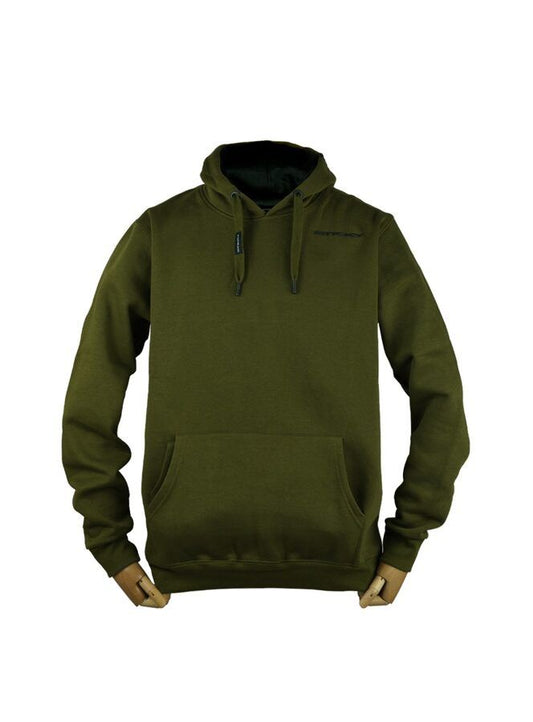 STICKY DARK GREEN PULLOVER HOOD, Zaļa kapučjaka