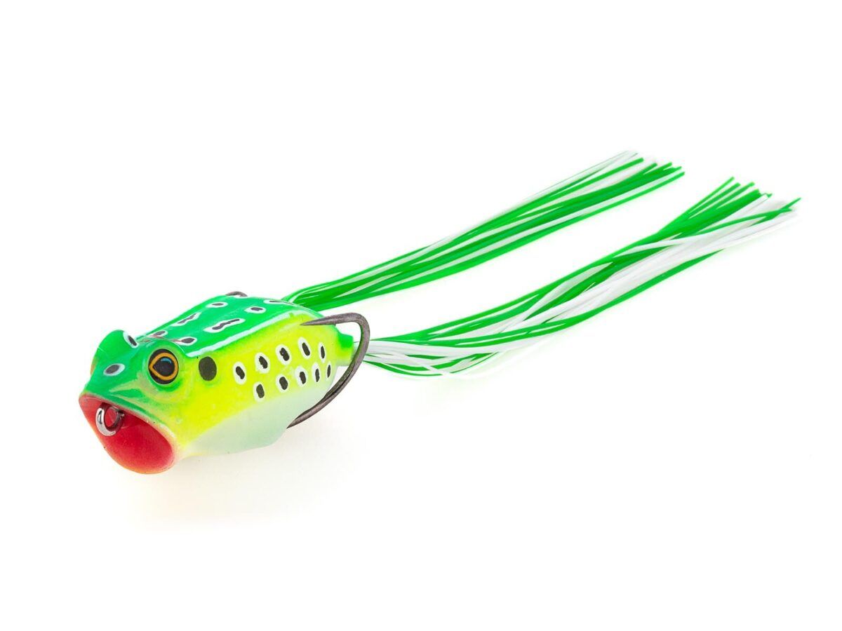 ZMan Leap FrogZ Popping Frog 2.25" , 6cm , 13g - Green Leopard / Pelodša Vardīte plēsēju makšķerēšanai