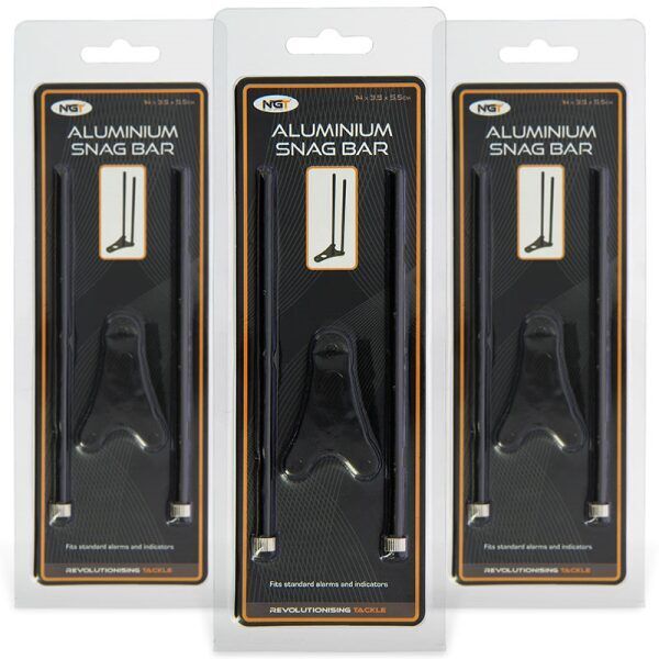 NGT Alumīnija Snag bar mini - melns makšķeres turētājs pie signalizatora
