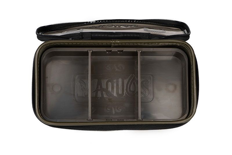 FOX AQUOS CAMO RIG BOX AND TACKLE BAG , Ūdensizturīga pavadu un sīkumu kaste