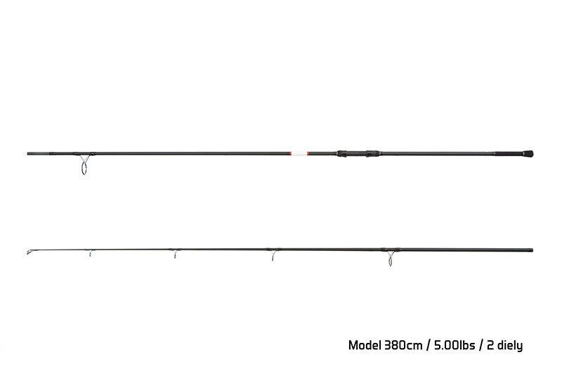 SPOD kāts Delphin BOMBER 380cm/5.00lbs/2 parts