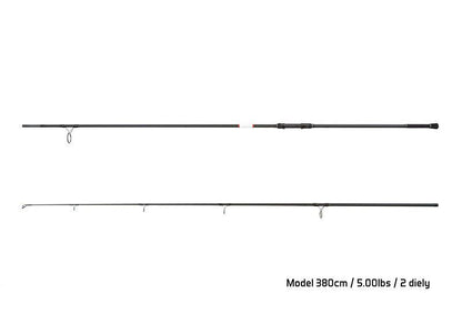 SPOD kāts Delphin BOMBER 380cm/5.00lbs/2 parts