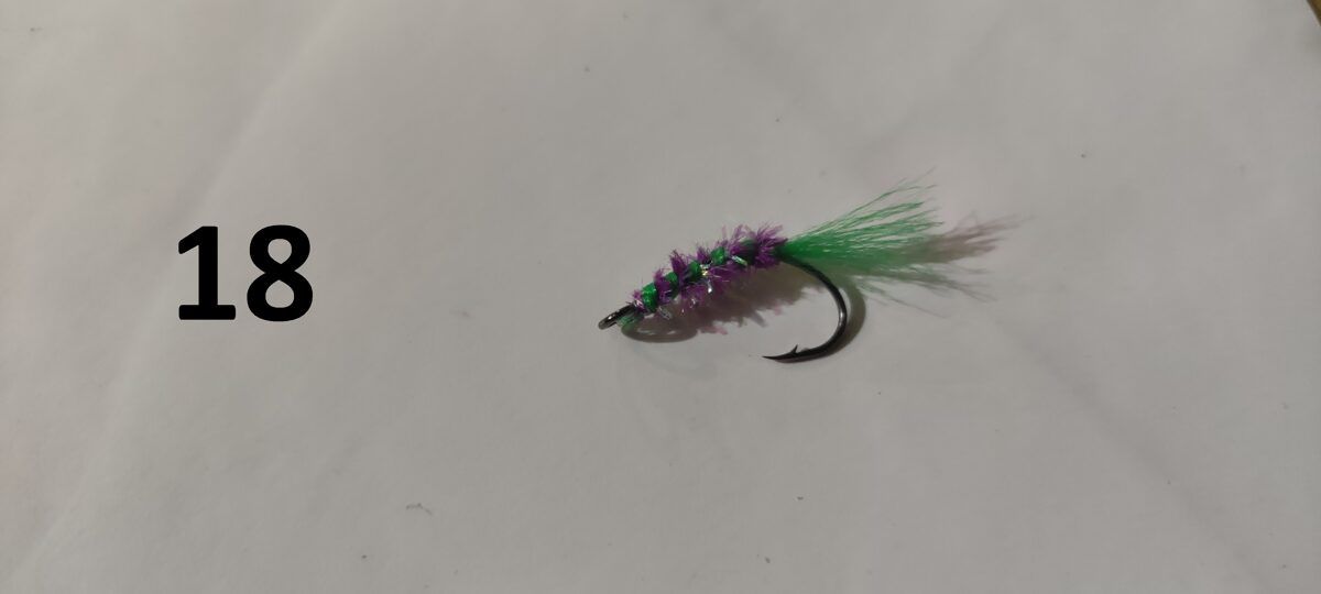 Ziemas mānekļi - Peipusa mušas ar UV efektu - dažādas krāsas un varianti