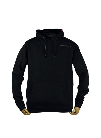 STICKY BLACK PULLOVER HOOD, Melna kapučjaka