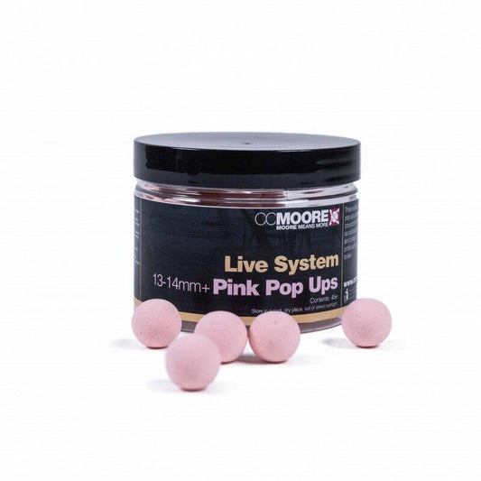 CCMOORE LIVE SYSTEM PINK or White POP UPS baltā vai rozā krāsā 13-14mm