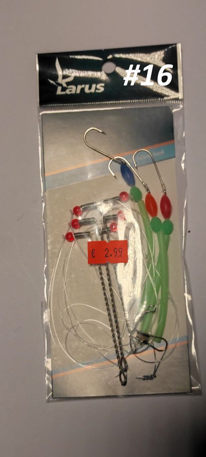 Larus Flatfish Rig - Jūras makšķerēšana , gatavās sistēmas butēm