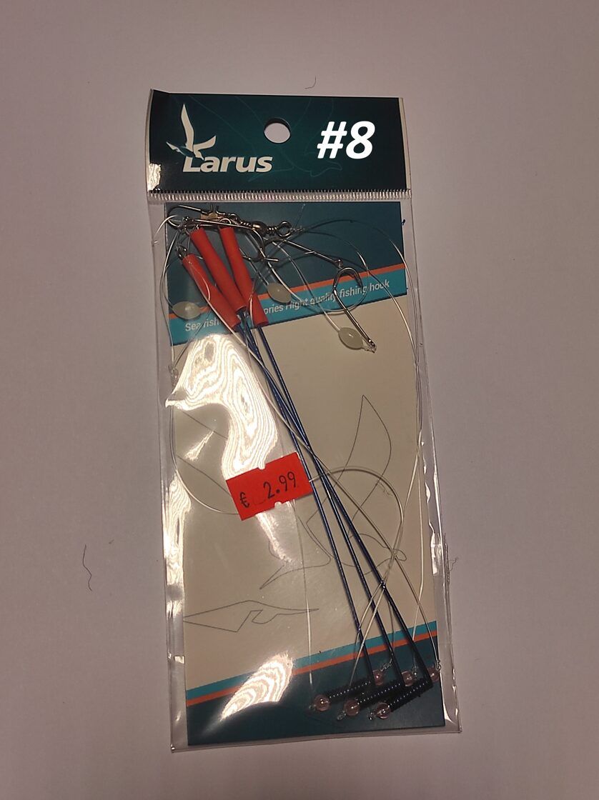Larus Flatfish Rig - Jūras makšķerēšana , gatavās sistēmas butēm