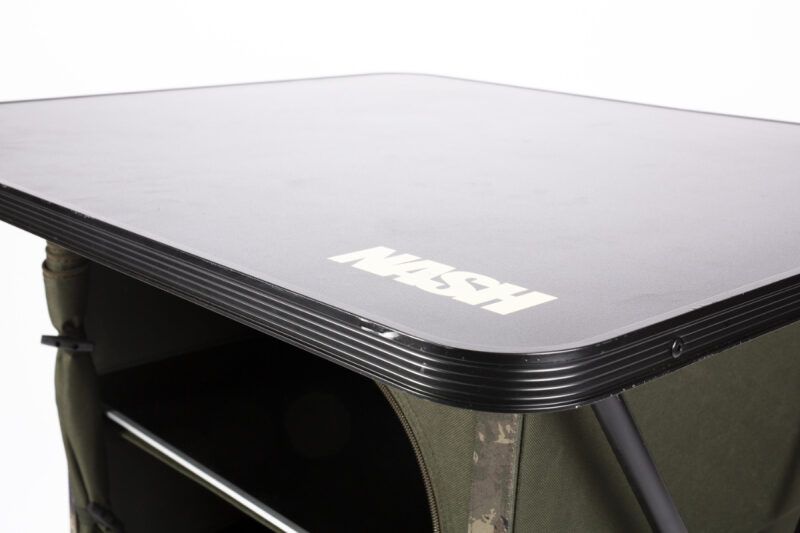 NASH Bank Life Dining Station, Kompakts ēdamgalds ar plauktiem