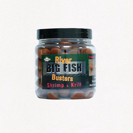 Dynamite Big Fish River Busters Hookbaits – Shrimp & Krill, Garnele un krils āķa ēsmas