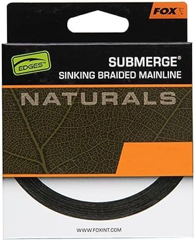 FOX Pītā Aukla / šoklīderis, Submerge Sinking Braided Mainline - Camo 55Lb , 45lb , 35lb - 300m NATURALS