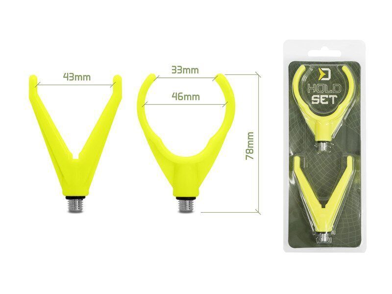 Set of rod holders Delphin HoldSET / fluo yellow