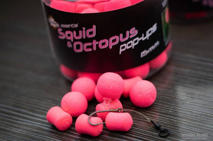 Dynamite baits Squid & Octopus Fluro Pop Ups 12mm un 15mm - kalmārs un astoņkājis