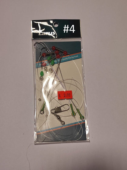 Larus Flatfish Rig - Jūras makšķerēšana , gatavās sistēmas butēm