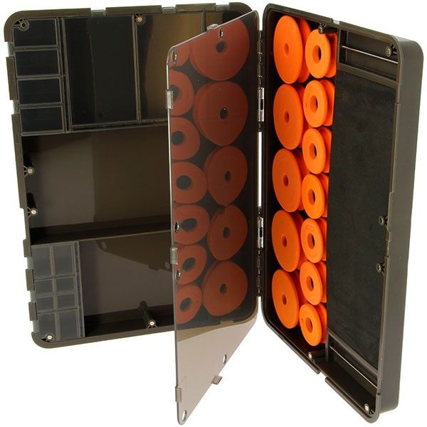 Dynamic tackle box, sīkumu kastīte ar pavadiņu nodalījumu