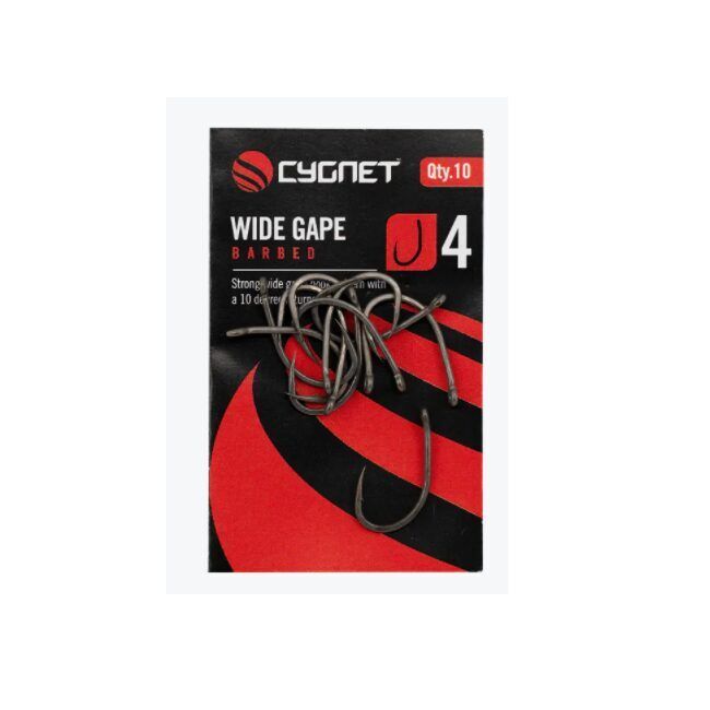 Cygnet WIDE GAPE BARBED HOOKS - Platie āķi