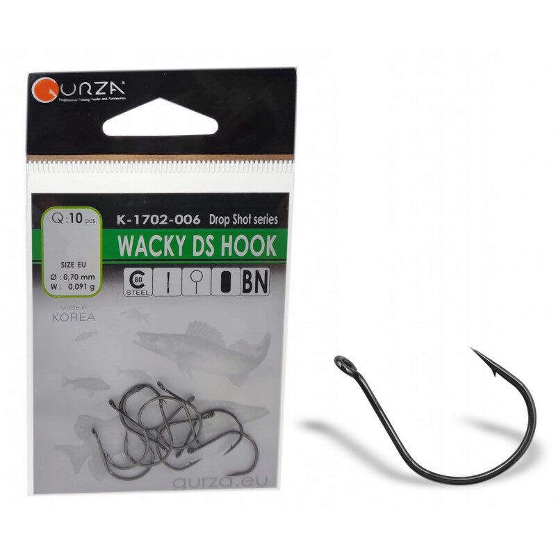 DropShot āķi Gurza Hooks Wacky DS Hook BN