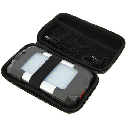 NGT 21 balta + 6 sarkanas LED lampiņu gaismeklis ar 10400mAh Powerbank bateriju, 500 Lumen LED Light .