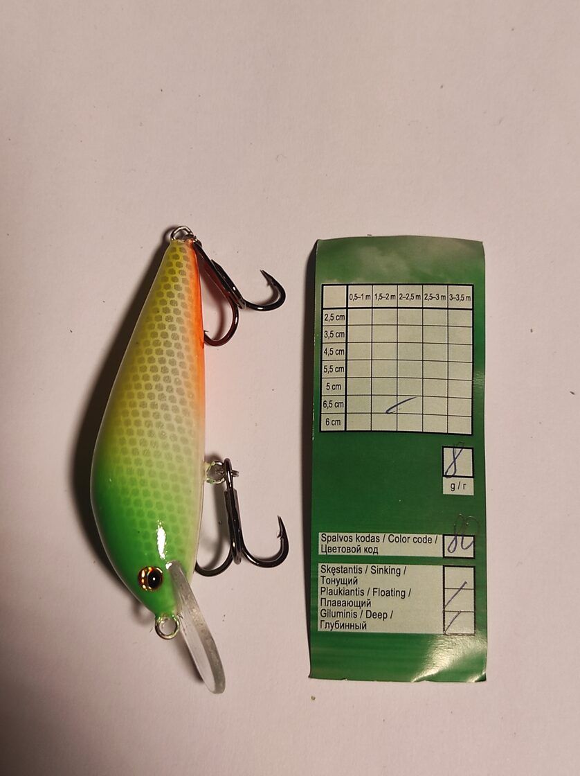 Vivingra lašu mānekļi / Vobleri 8g