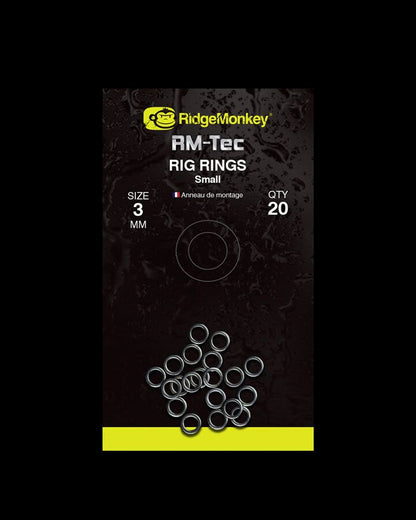 Ridge Monkey RM-Tec Rig Rings, Pavadu gredzeni - divi izmēri