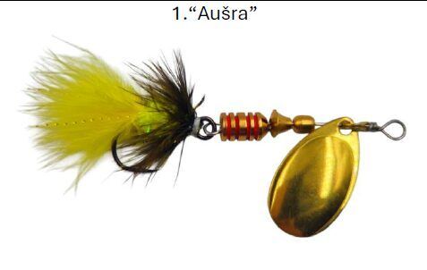 Rotiņš Anglertails 8cm / 5g - Roku darbs