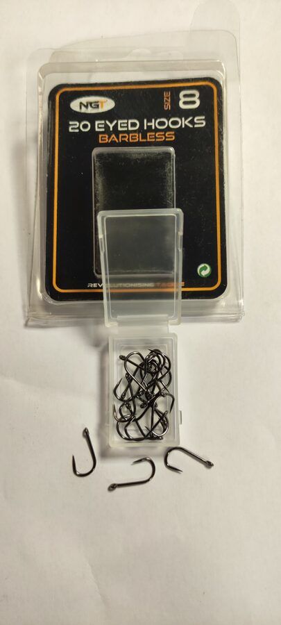 NGT Fīderu āķi bez atskabargas. 6 izmēri