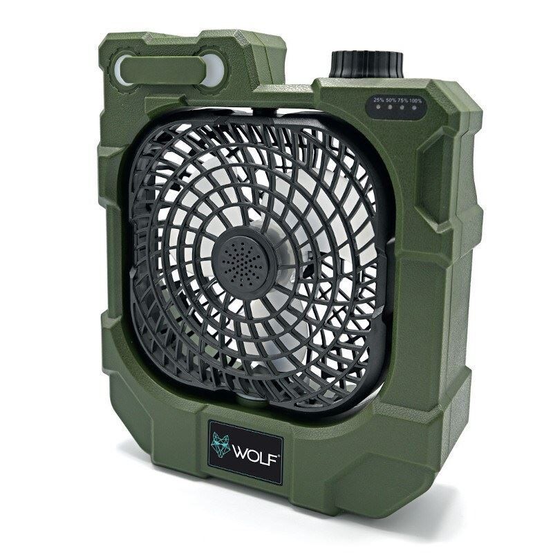 WOLF X50 Portable Fan, Pārvietojams ventilators / lampa / powerbank