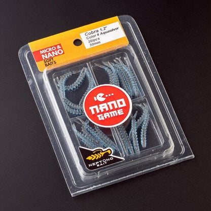 NEPTUNO BAIT Cobra 1.2" nano jig, nano džiga gumijas visa veida zivju makšķerēšanai