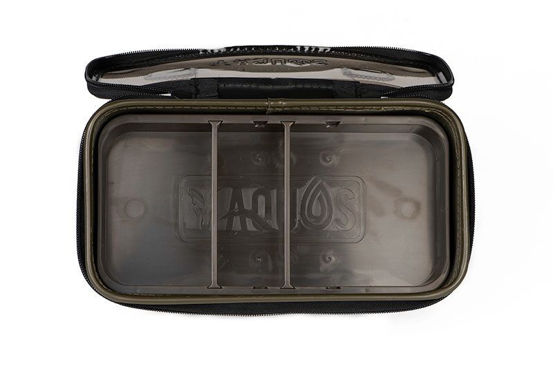 FOX AQUOS CAMO RIG BOX AND TACKLE BAG , Ūdensizturīga pavadu un sīkumu kaste