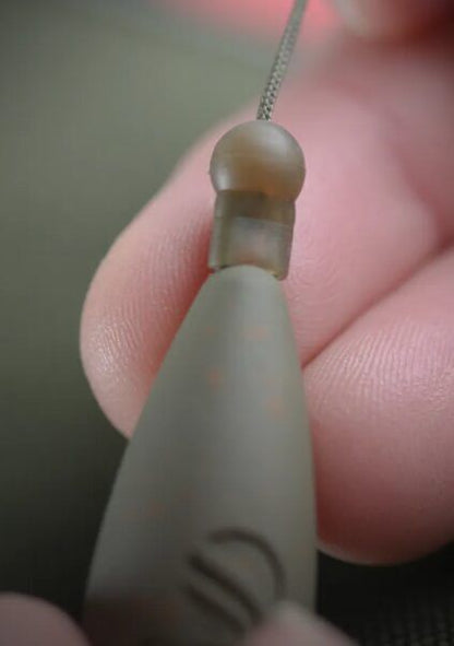 CYGNET BUFFER BEAD, Gumijas lodīte ar konusveida pagarinājumu