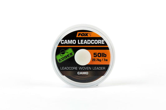 FOX EDGES CAMO LEADCORE, Kamuflāžas svina aukla sistēmām, 50Lb/22.7kg - 7m un 25m