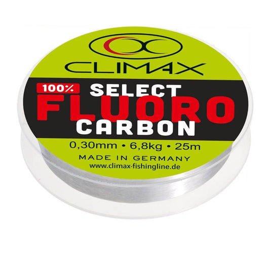 CLIMAX SELECT FLUOROCARBON, Fluorokarbons caurspīdīgs, 25m , 0.4mm - 11kg