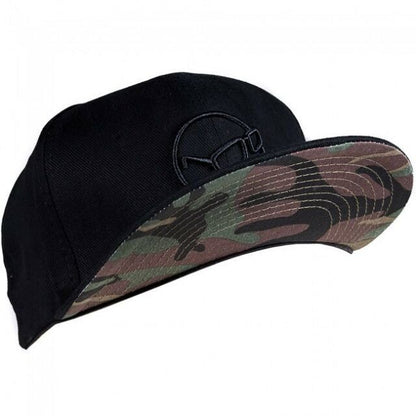 KORDA Brockman Snap Back Cap, Melna cepure ar taisno nagu