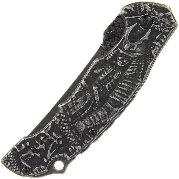 Anglo Arms Samurai lock knife,  saliekamais nazis ar Samuraja 3D emblēmu